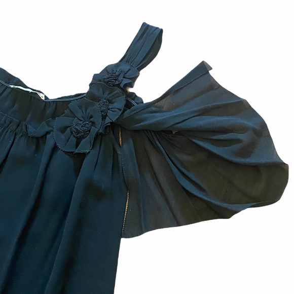NANETTE LEPORE**Black Off Shoulder Top**Small $348 - Picture 5 of 6